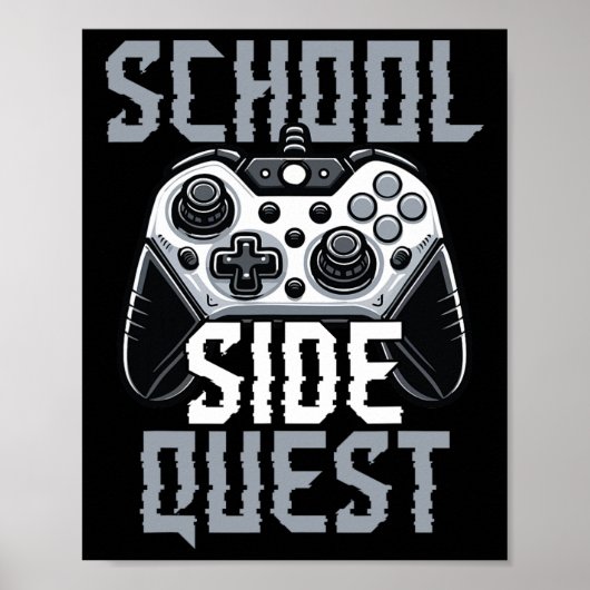 楽しいゲーマーの学校サイドクエスト 学校へ行こう ポスター (正面)