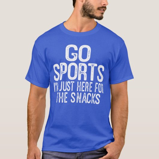 楽しいゲームの日の引用 スポーツ万歳 私はただここにいます Tシャツ (正面)