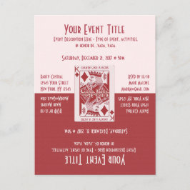 楽しいゲームナイトパーティー インビテーションポストカード