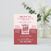 楽しいゲームナイトパーティー インビテーションポストカード (スタンド正面)