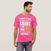 楽しいコイン収集 コインとお金の趣味 Tシャツ (正面フル)