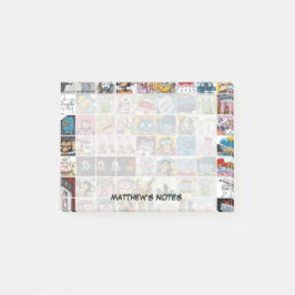 楽しいコミックキャラクターの子供用パターンが入ったオリジナルポストカードをカスタマイズしよう ポストイット