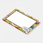 楽しいコミックブックの吹き出し名前メッセージ ポストイット (アングル)