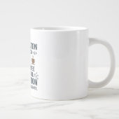 楽しいコンピュータサイエンスTシャツ - Eat Sleep Code Re ジャンボコーヒーマグカップ (右)