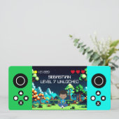 楽しいコンピューターゲームの誕生日パーティー 招待状 (スタンド正面)