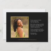 楽しいコンフェッティ写真卒業パーティー招待状 招待状 (裏面)