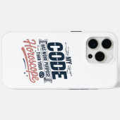 楽しいコーディング名言 AIプログラマーデザイン Case-Mate iPhoneケース (裏面 (横))