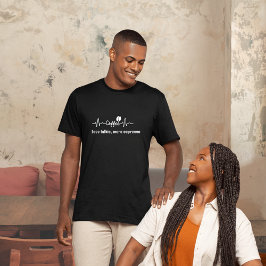 楽しいコーヒーワーク名言 少しゃべって、もっとエスプレッソ Tシャツ