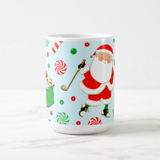 楽しいゴルフ クリスマスマグ コーヒーマグカップ