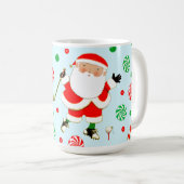 楽しいゴルフ クリスマスマグ コーヒーマグカップ (正面右)