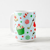 楽しいゴルフ クリスマスマグ コーヒーマグカップ (正面左)