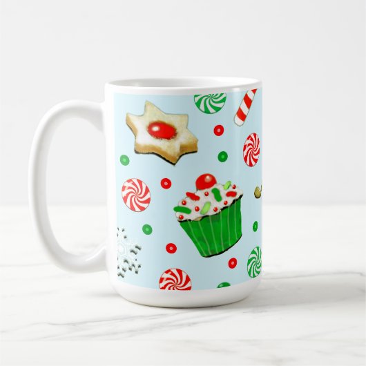 楽しいゴルフ クリスマスマグ コーヒーマグカップ (左)