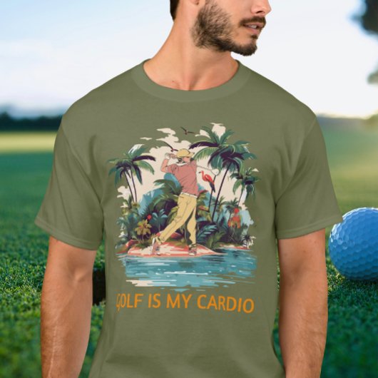 楽しいゴルフ 熱帯ゴルファー サマー Tシャツ