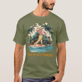 楽しいゴルフ 熱帯ゴルファー サマー Tシャツ (正面)