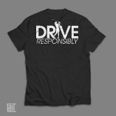 楽しいゴルフ「責任を持って運転せよ」女性ゴルファー Tシャツ