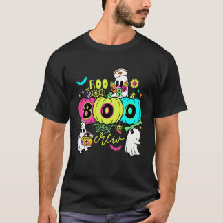 楽しいゴーストナースハロウィーンケガクルースプスパイシーなスクラブ Tシャツ