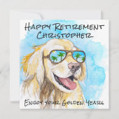 楽しいゴールデンイヤーズ 面白いジョーク 幸せな引退 シーズンカード (正面)