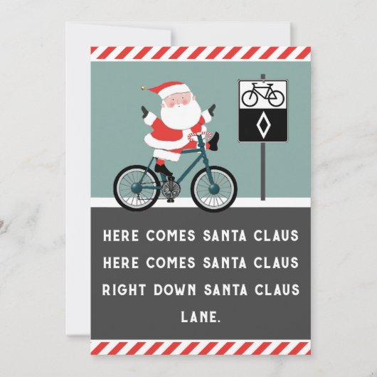 楽しいサイクリングクリスマス シーズンカード (正面)