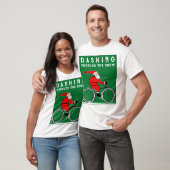 楽しいサイクリング 自転車 クリスマス Tシャツ (ユニセックス)