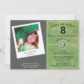 楽しいサッカー少女たち、写真 招待状 (正面)