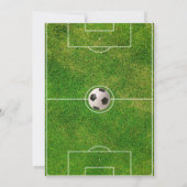 楽しいサッカー少女たち、写真 招待状 (裏面)