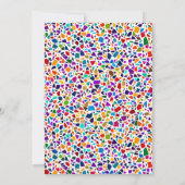 楽しいサプライズカラフル誕生日 招待状 (裏面)