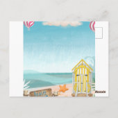 楽しいサマー・ビーチ・バースデー・パーティーへようこそ ポストカード (裏面)