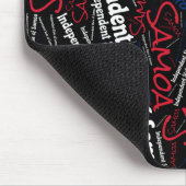 楽しいサモア国旗の色の愛国心 マウスパッド (コーナー)