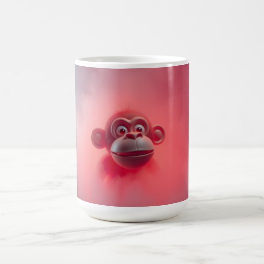 楽しいサル コーヒーマグカップ (中央)