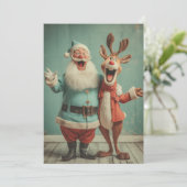 楽しいサンタとルドルフの喜び シーズンカード (スタンド正面)