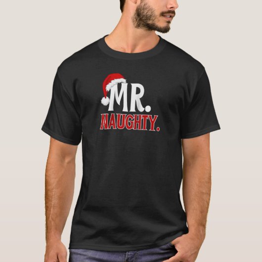 楽しいサンタのいたずらリスト認定状 メリークリスマス Tシャツ (正面)
