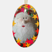 楽しいサンタのクリスマスのオーナメント セラミックオーナメント (左)