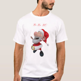 楽しいサンタのホホホ  Tシャツ