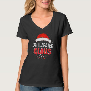 楽しいサンタクロース クリスマス マッチング コスチューム Tシャツ