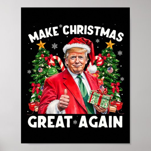 楽しいサンタトランプ2025クリスマスを再び偉大に ポスター (正面)