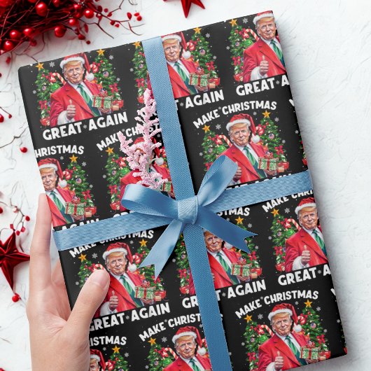 楽しいサンタトランプ | クリスマスを再び偉大に ラッピングペーパー