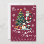 楽しいサンタ メリークリスマス シーズンカード (正面)