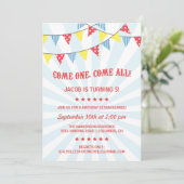 楽しいサーカスの誕生日パーティー 招待状 (スタンド正面)