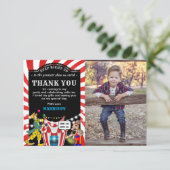 楽しいサーカス カルバニアル キッズ| 誕生日 サンキューカード (スタンド正面)