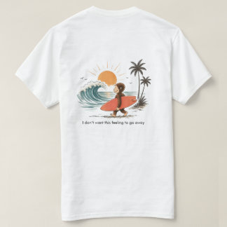 楽しいサーフィンビーチTシャツ Tシャツ