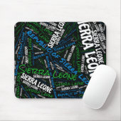 楽しいシエラレオネ国旗の色愛国心 マウスパッド (マウス)