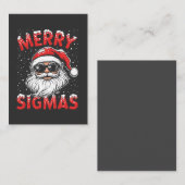 楽しいシグマのGen Alpha中学クリスマス ノートカード (正面/裏面)