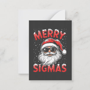 楽しいシグマのGen Alpha中学クリスマス ノートカード