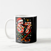楽しいシックスセブンクリスマスアイスホッケー コーヒーマグカップ (左)