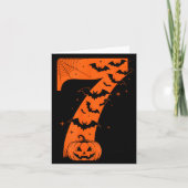 楽しいシックスセブン 6 7 ミームデザイン カップルハロウィン  カード (正面)