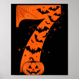 楽しいシックスセブン 6 7 ミームデザイン カップルハロウィン ポスター