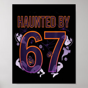楽しいシックスセブン 6 7 ミームデザイン カップルハロウィン ポスター