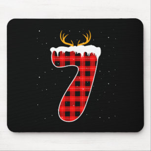 楽しいシックスセブン 6 7 メーム 67 クリスマス レッド プラッド Xmas マウスパッド