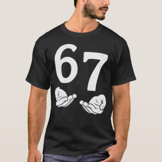 楽しいシックスセブン 6 7 面白い 67 世代アルファスラング 6-7 メモ Tシャツ