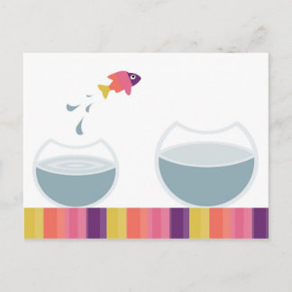 楽しいシンプルなメッセージ ポストカード